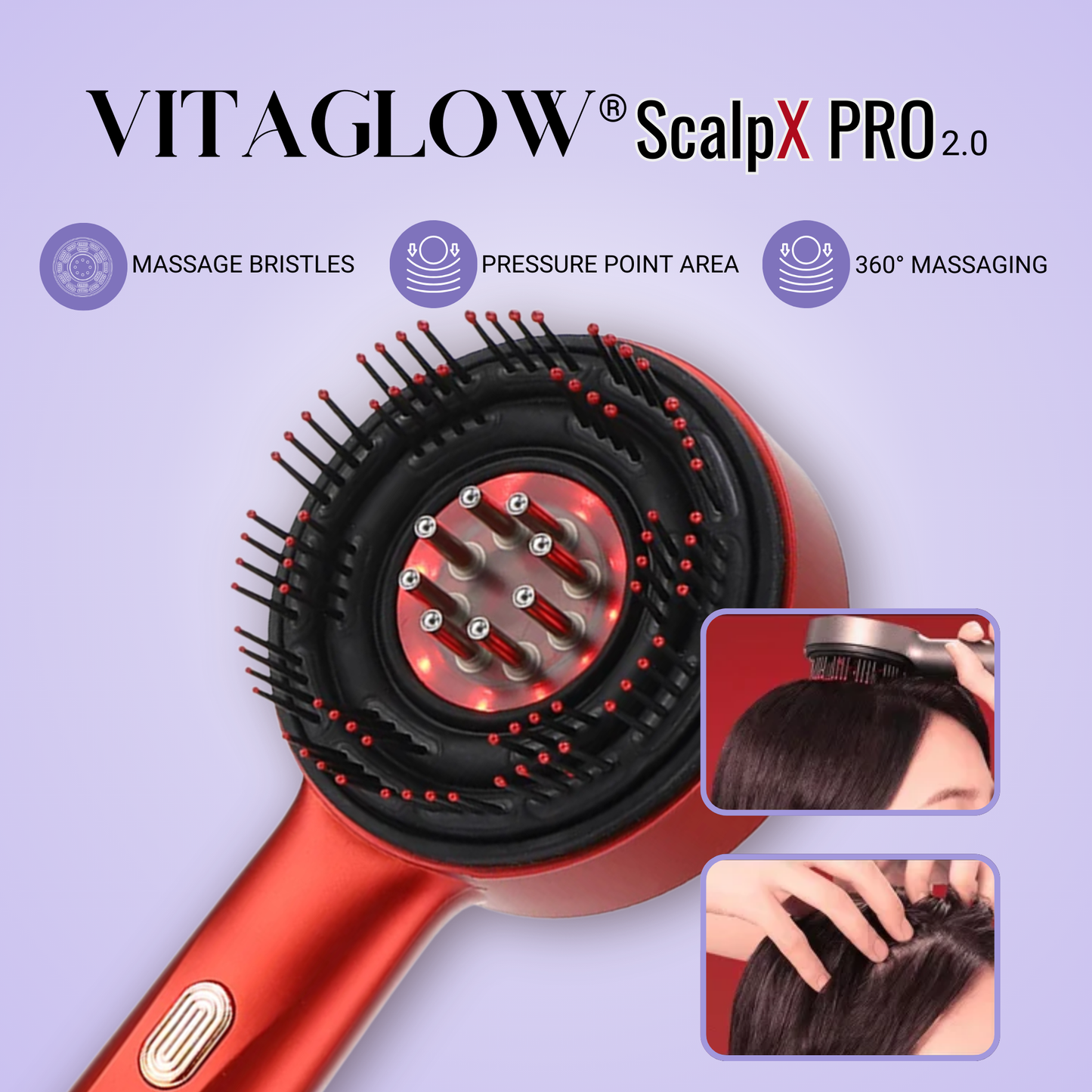 VITAGLOW® ScalpX Pro 2.0 | 6-IN-1 HAIR GROWTH COMB